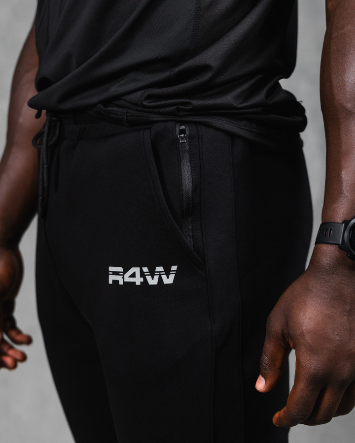 R4W TECH FLEECE TRACKPANTS BLACK