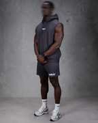 R4W FLEECE SHORTS CHARCOAL
