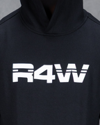 R4W FLEECE HOODIE BLACK