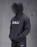 R4W FLEECE HOODIE CHARCOAL