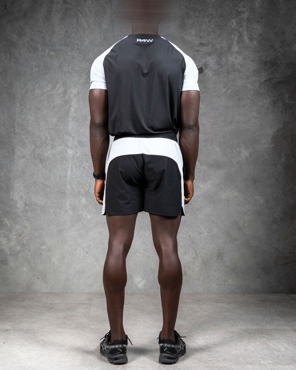 R4W HYBRID SHORTS BLACK/GREY