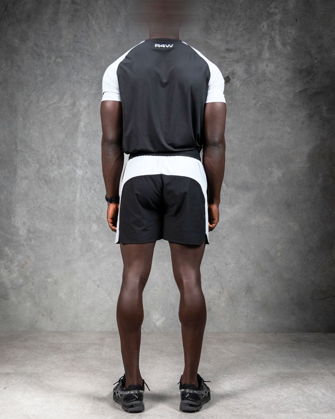 R4W HYBRID SHORTS BLACK/GREY