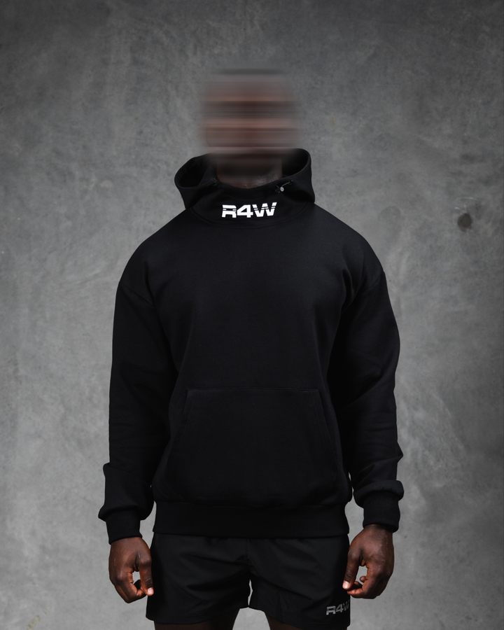 R4W ESSENTIALS HOODIE BLACK