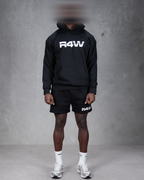 R4W FLEECE HOODIE BLACK