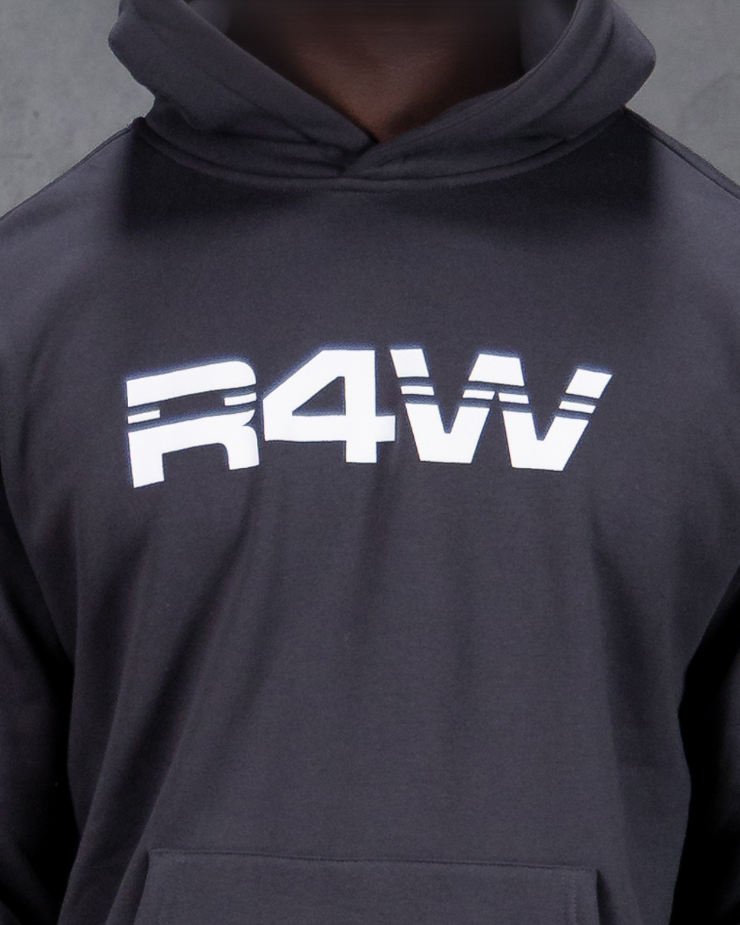 R4W FLEECE HOODIE CHARCOAL