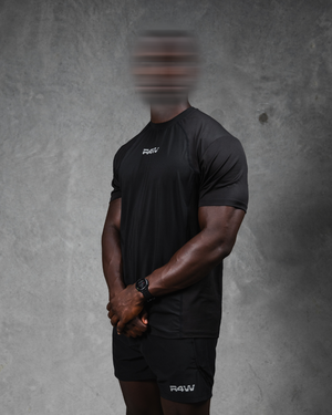 R4W ESSENTIALS ACTIVE TEE BLACK