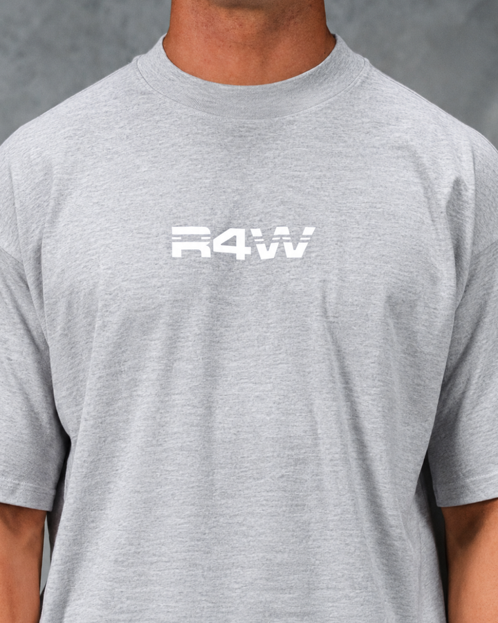 R4W OFF DUTY OVERSIZED TEE MARL GREY