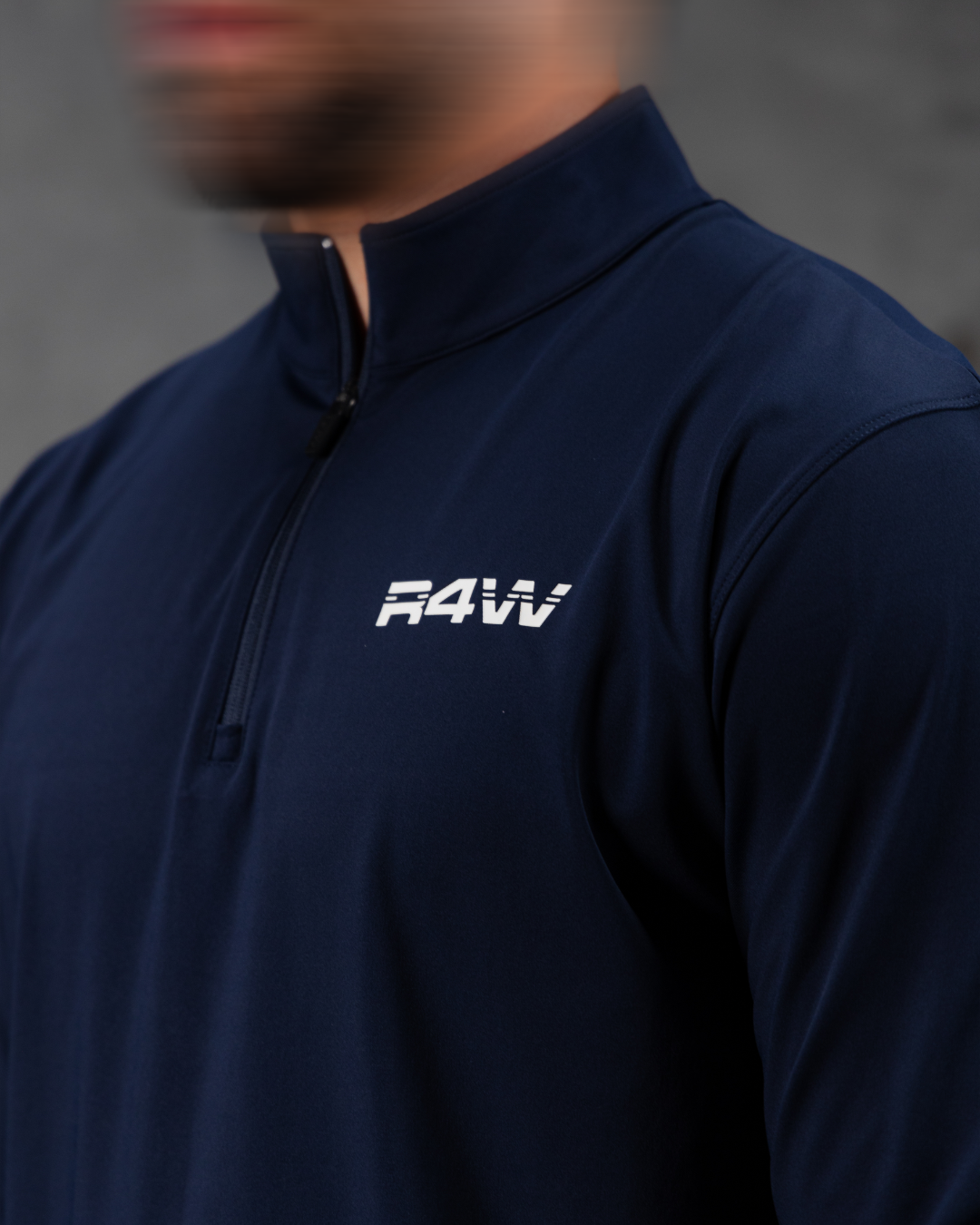 R4W ACTIVE QUARTER ZIP NAVY BLUE