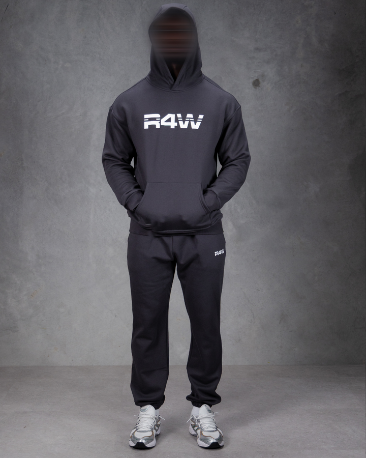 R4W FLEECE HOODIE CHARCOAL
