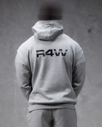 R4W FLEECE HOODIE MARL GREY