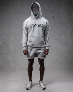 R4W FLEECE HOODIE MARL GREY