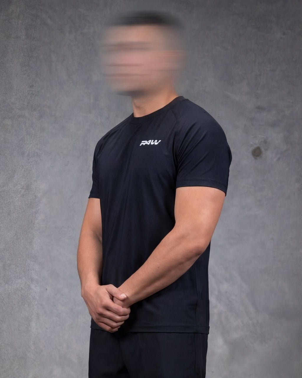 R4W PRO FLEX TEE BLACK/WHITE
