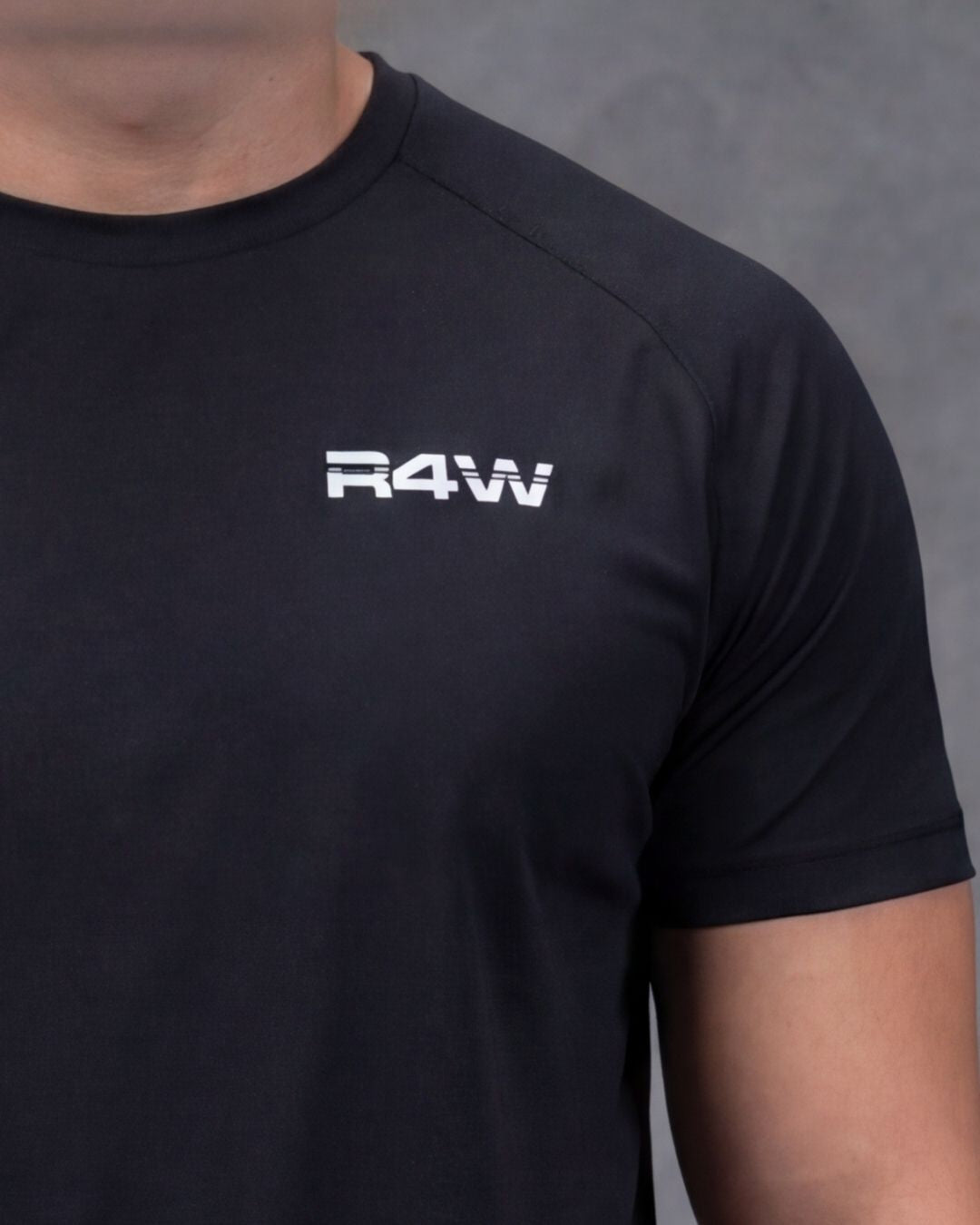 R4W PRO FLEX TEE BLACK/WHITE