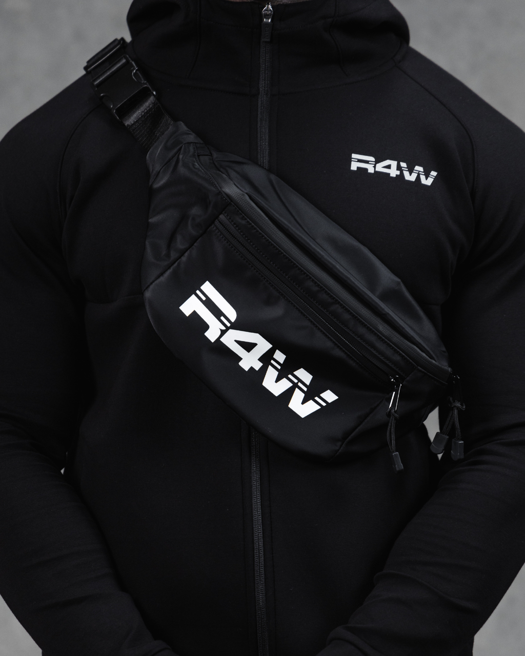R4W ESSENTIALS BUMBAG BLACK