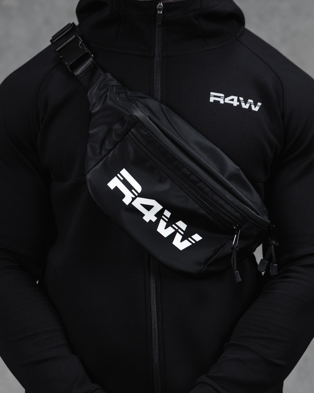 R4W ESSENTIALS BUMBAG BLACK