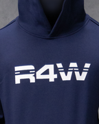 R4W FLEECE HOODIE NAVY BLUE