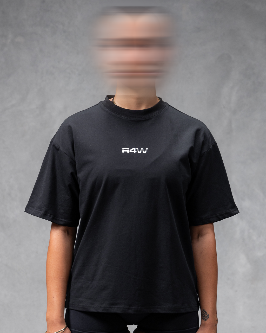 R4W LIMITLESS UNISEX OVERSIZED TEE BLACK