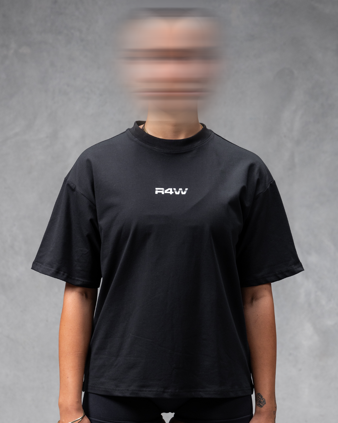 R4W LIMITLESS UNISEX OVERSIZED TEE BLACK