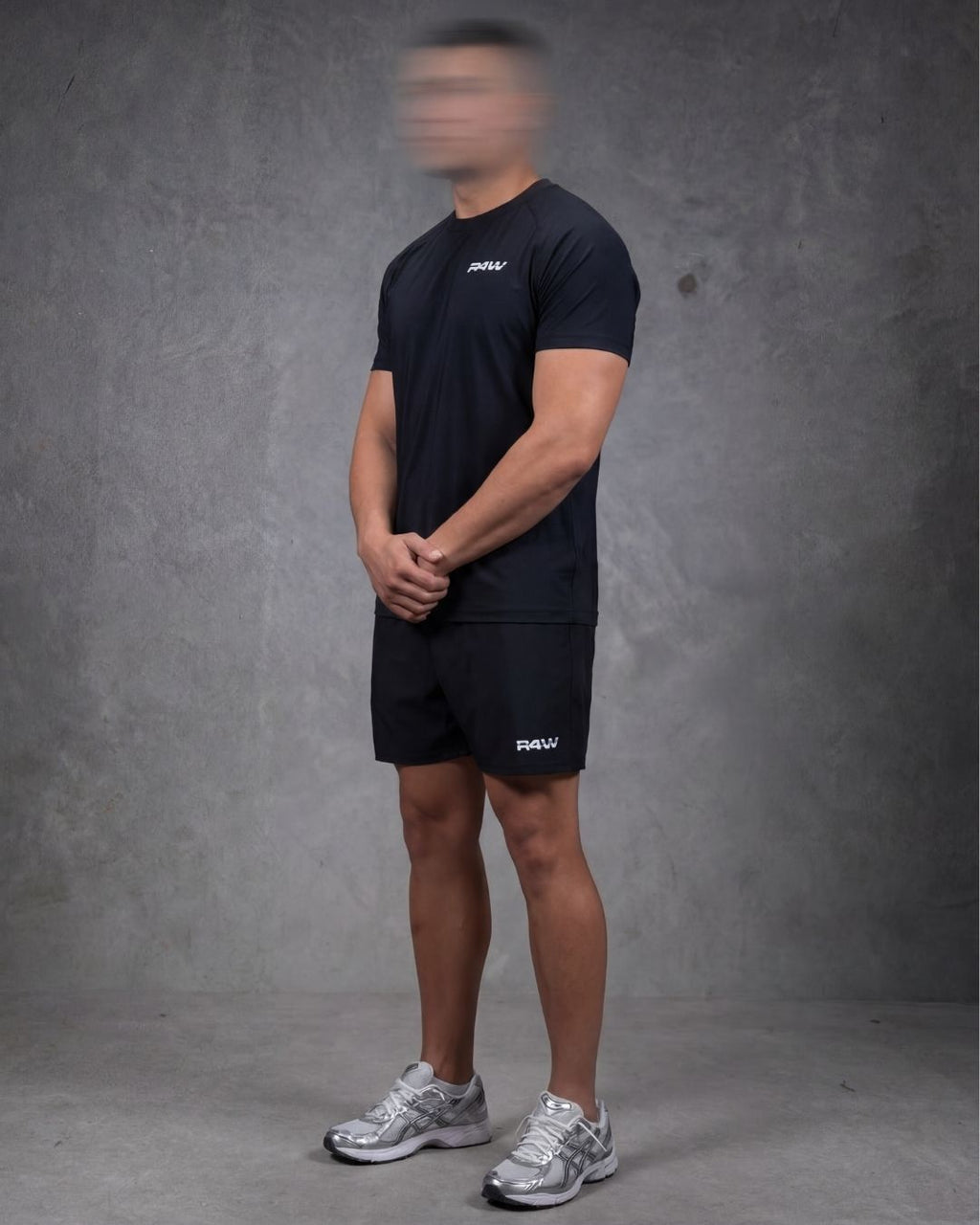 R4W PRO FLEX TEE BLACK/WHITE