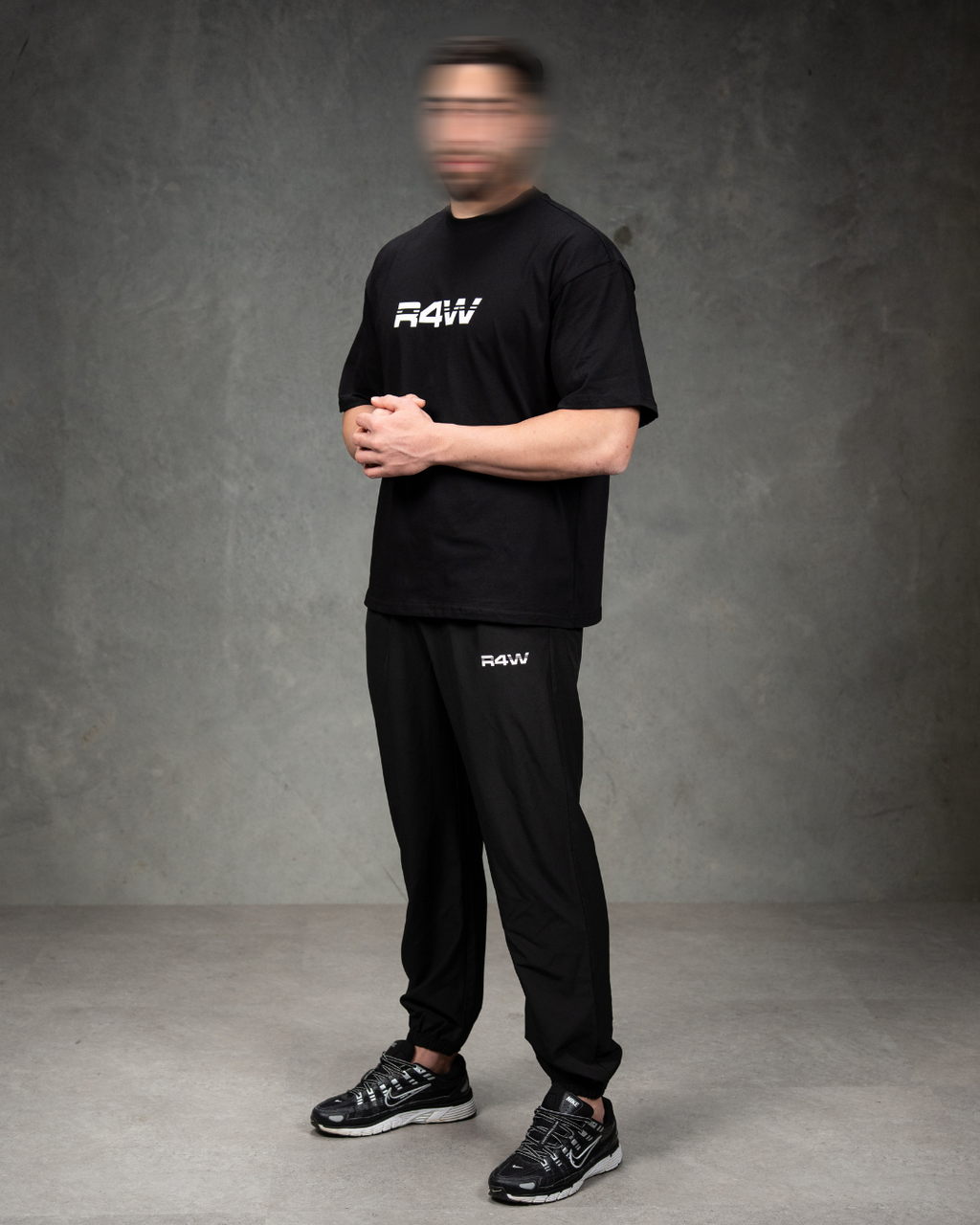 R4W OVERSIZED TEE BLACK