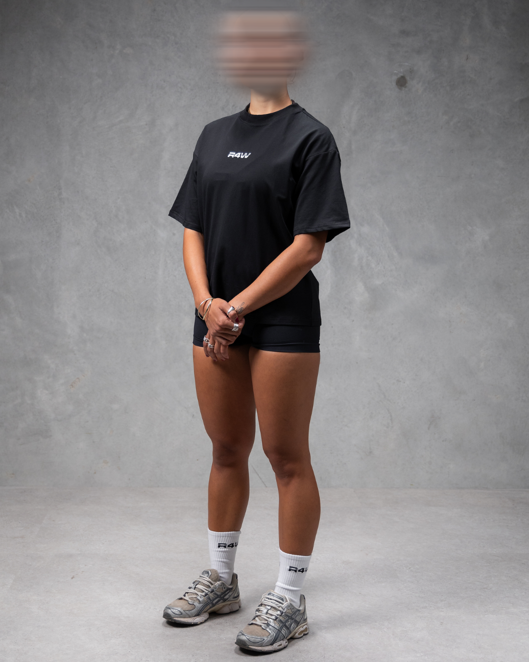 R4W LIMITLESS UNISEX OVERSIZED TEE BLACK