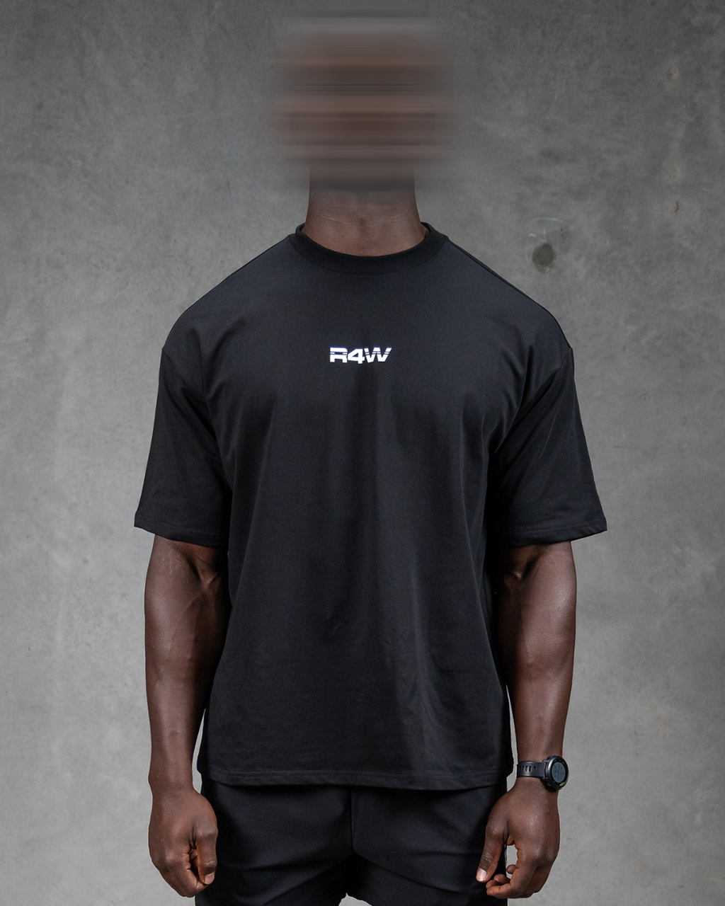 R4W LIMITLESS UNISEX OVERSIZED TEE BLACK