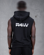 R4W SLEEVELESS HOODIE BLACK