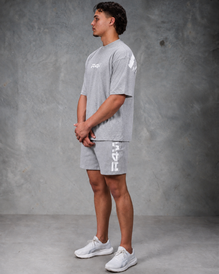 R4W OFF DUTY SHORTS MARL GREY