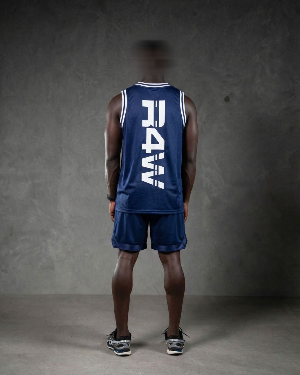 R4W BASKETBALL JERSEY NAVY BLUE
