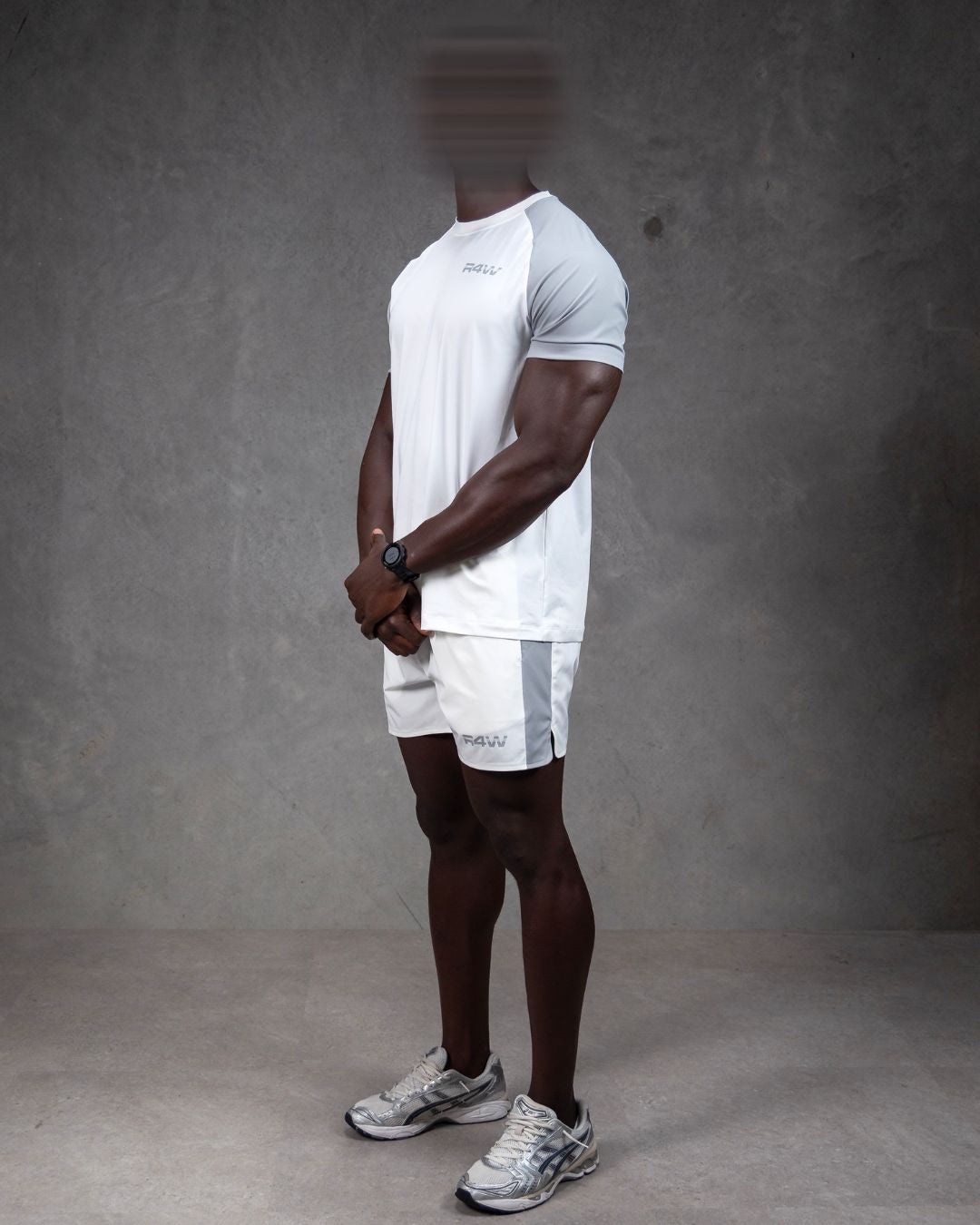 R4W HYBRID TEE WHITE/GREY