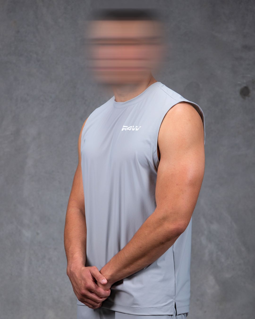 R4W PRO FLEX SINGLET LIGHT GREY