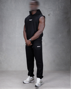 R4W SLEEVELESS HOODIE BLACK