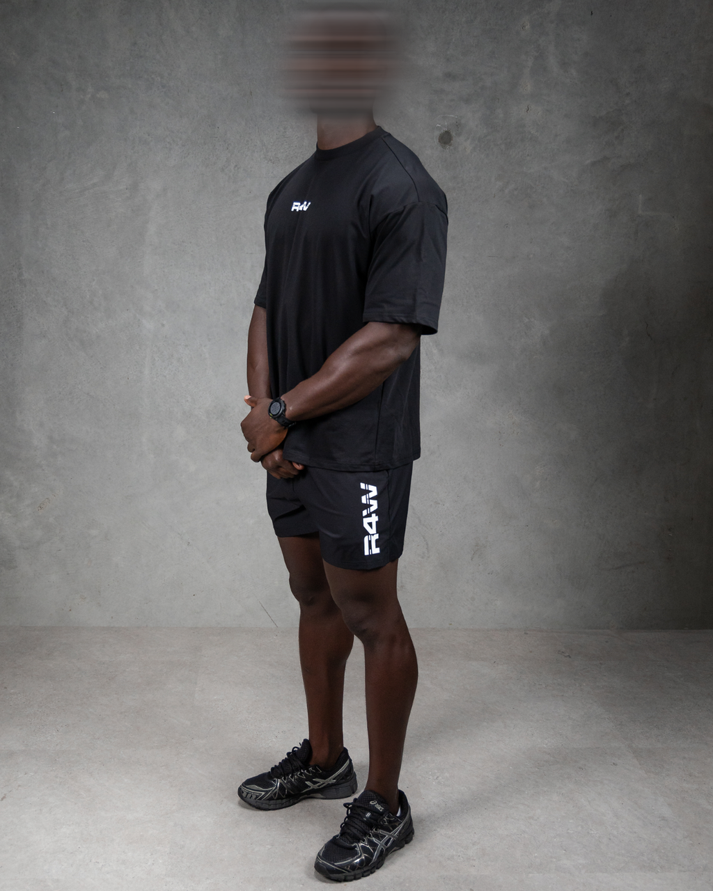 R4W LIMITLESS UNISEX OVERSIZED TEE BLACK