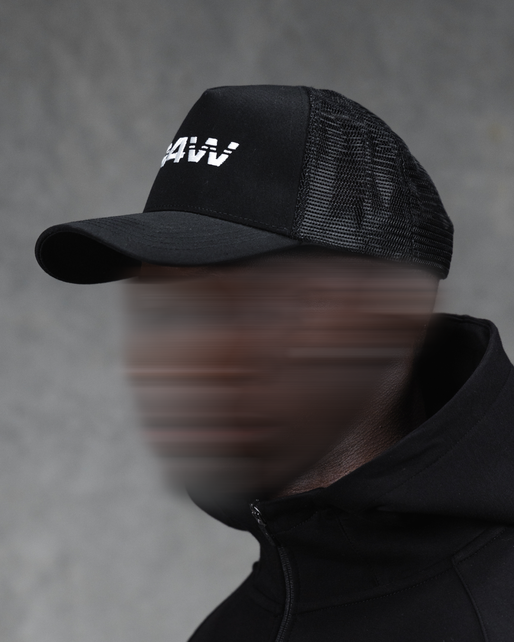 R4W TRUCKER CAP BLACK