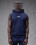 R4W SLEEVELESS HOODIE NAVY BLUE