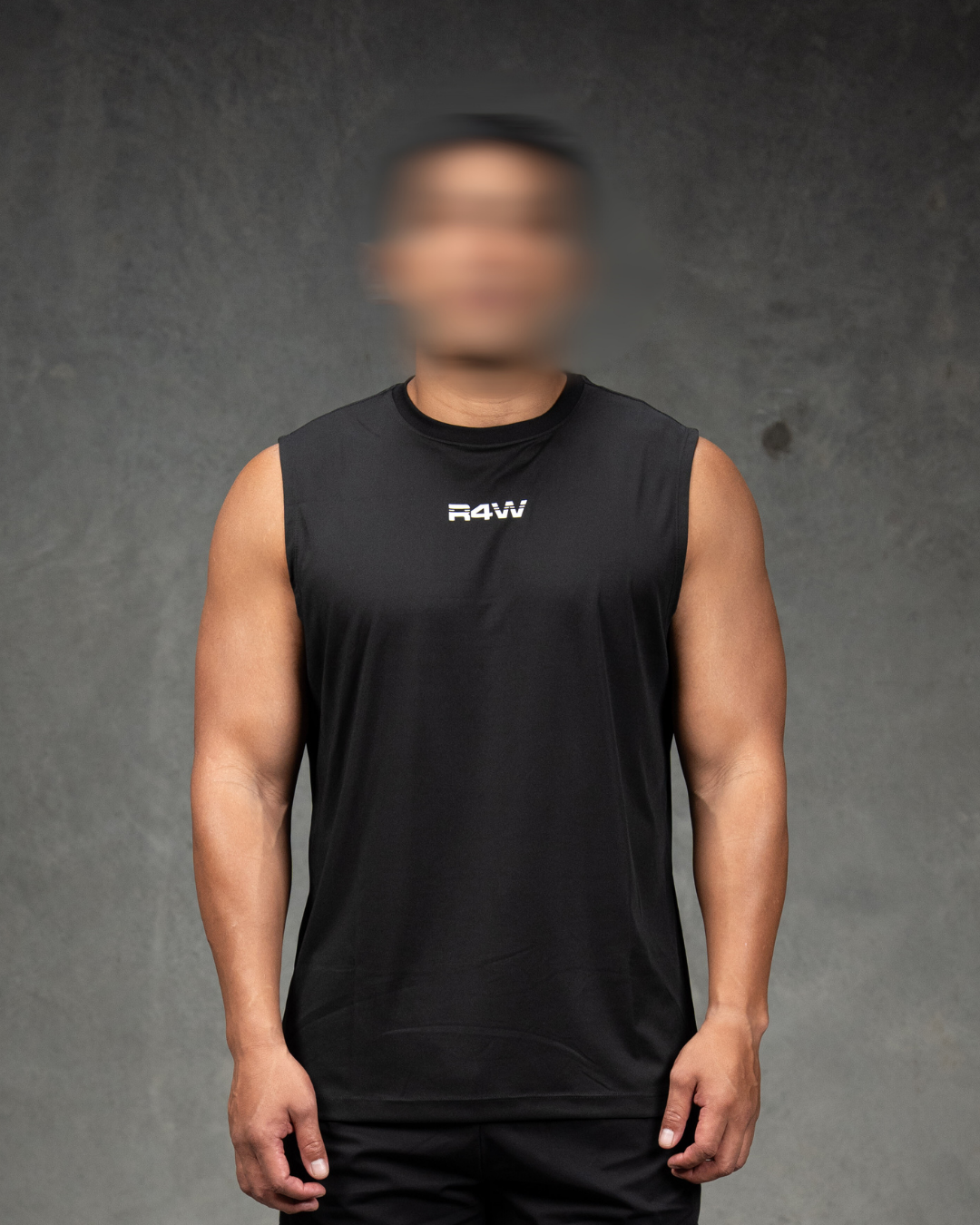R4W ACTIVE SINGLET BLACK