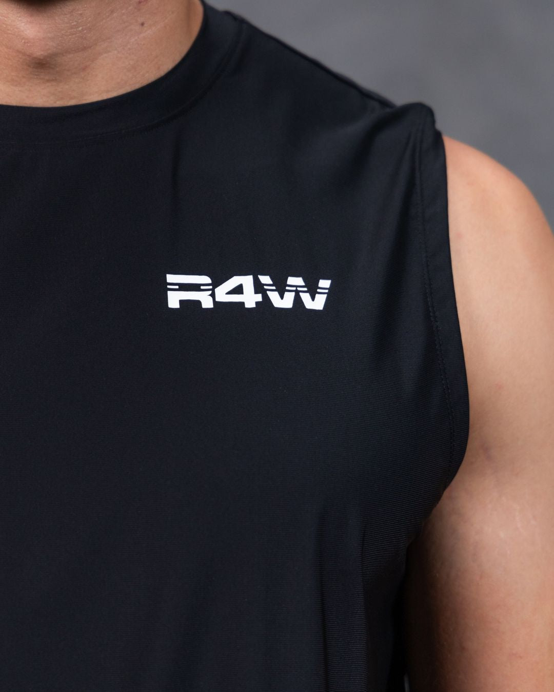 R4W PRO FLEX SINGLET BLACK/WHITE