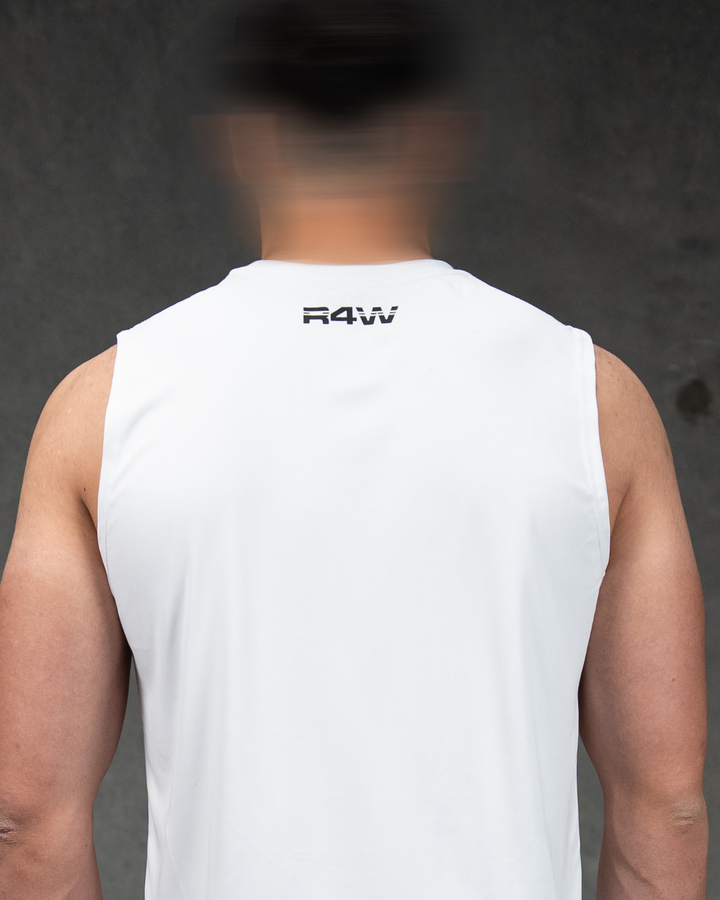 R4W ACTIVE SINGLET WHITE
