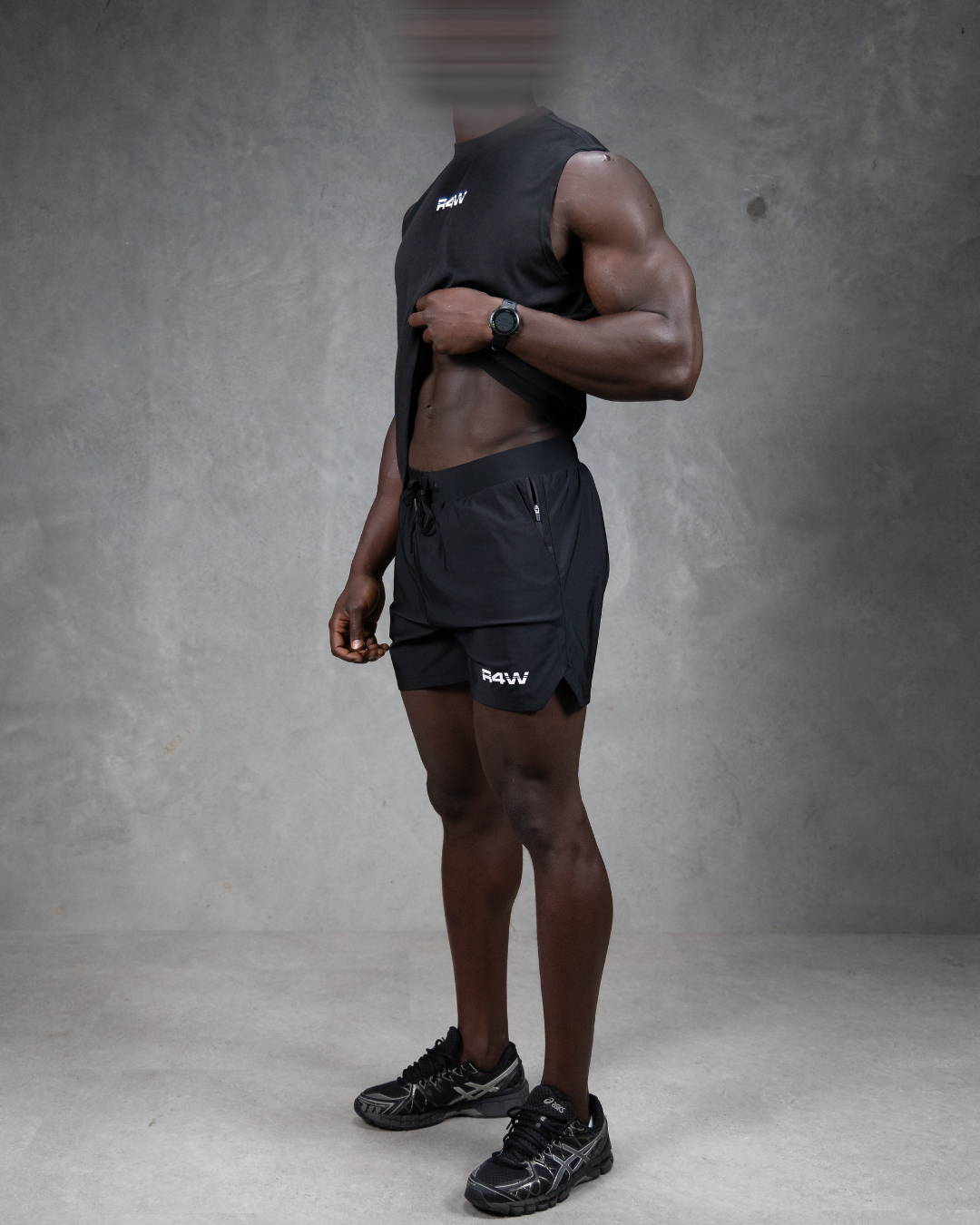 R4W ACTION SHORTS BLACK