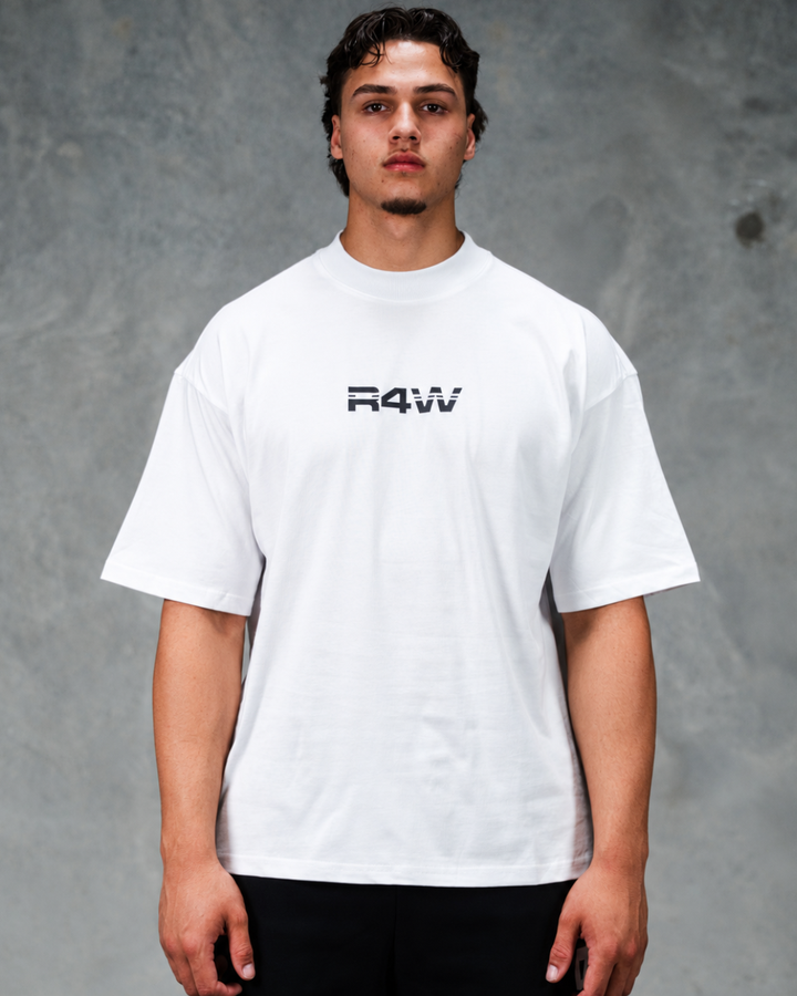 R4W OFF DUTY OVERSIZED TEE WHITE