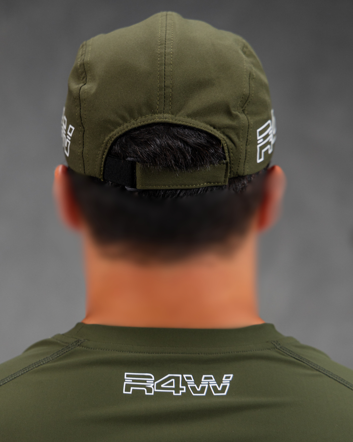 R4W EDGE DRI-FIT HAT OLIVE GREEN
