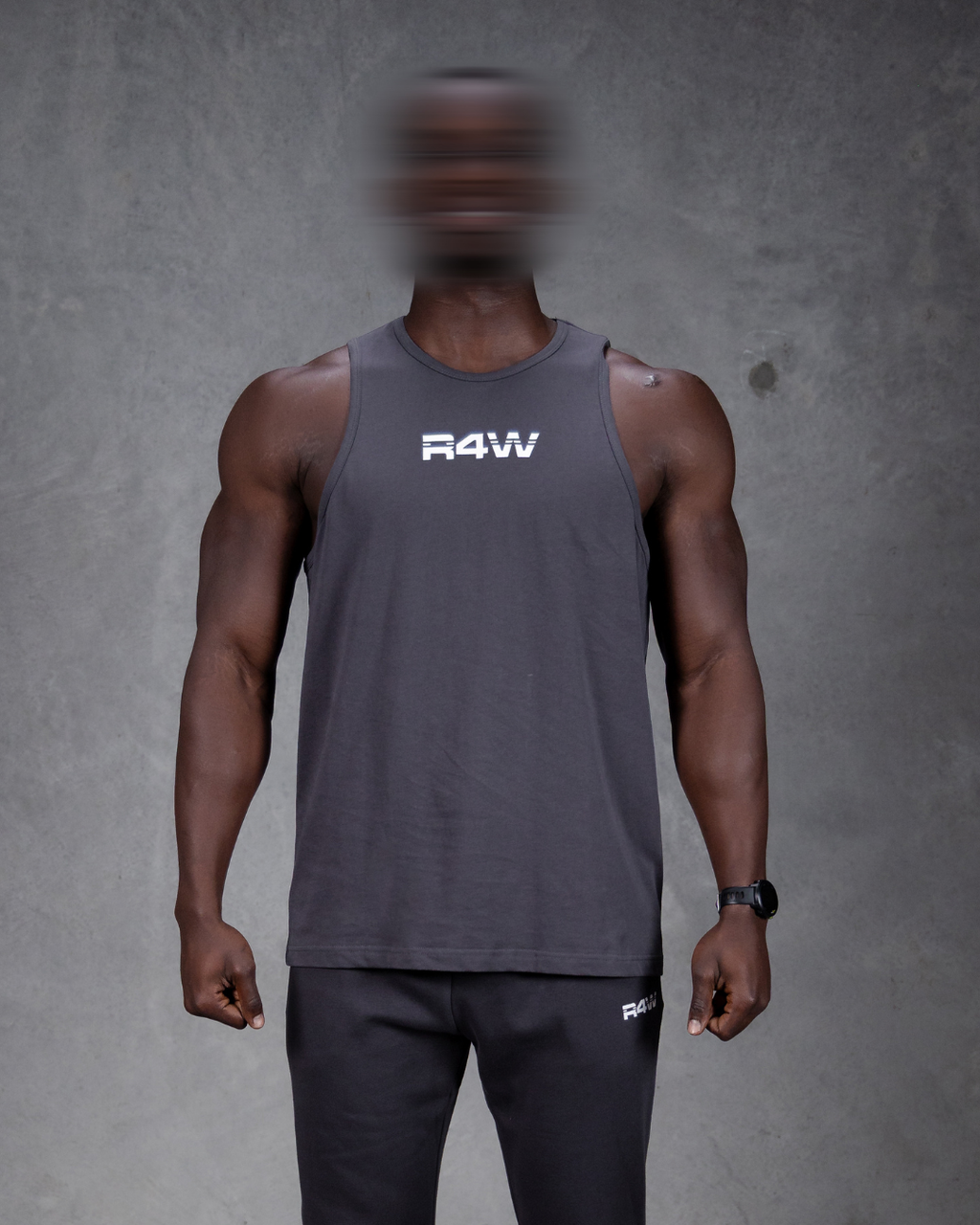 R4W SINGLET CHARCOAL
