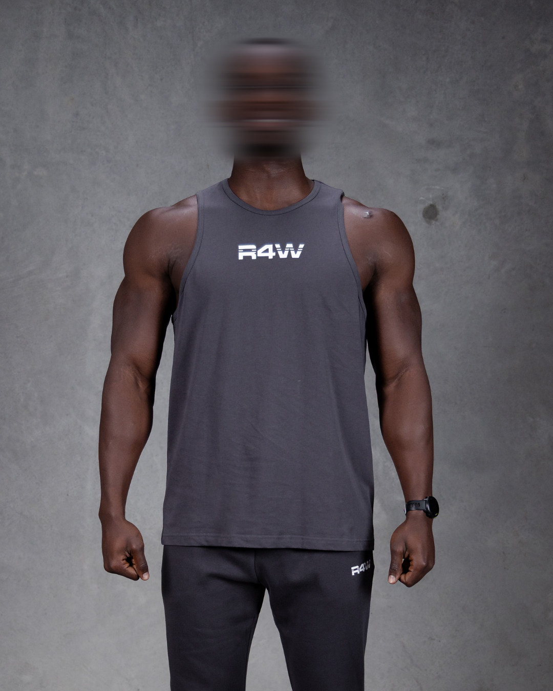 R4W SINGLET CHARCOAL