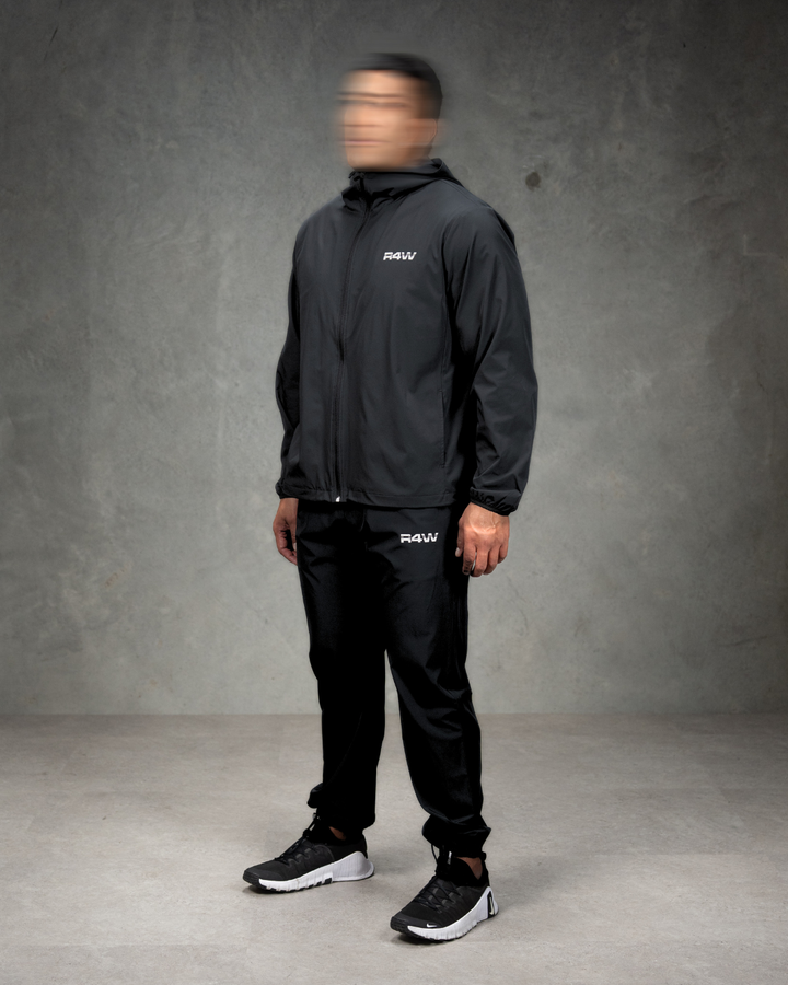 R4W ACTIVE WINDBREAKER JACKET BLACK
