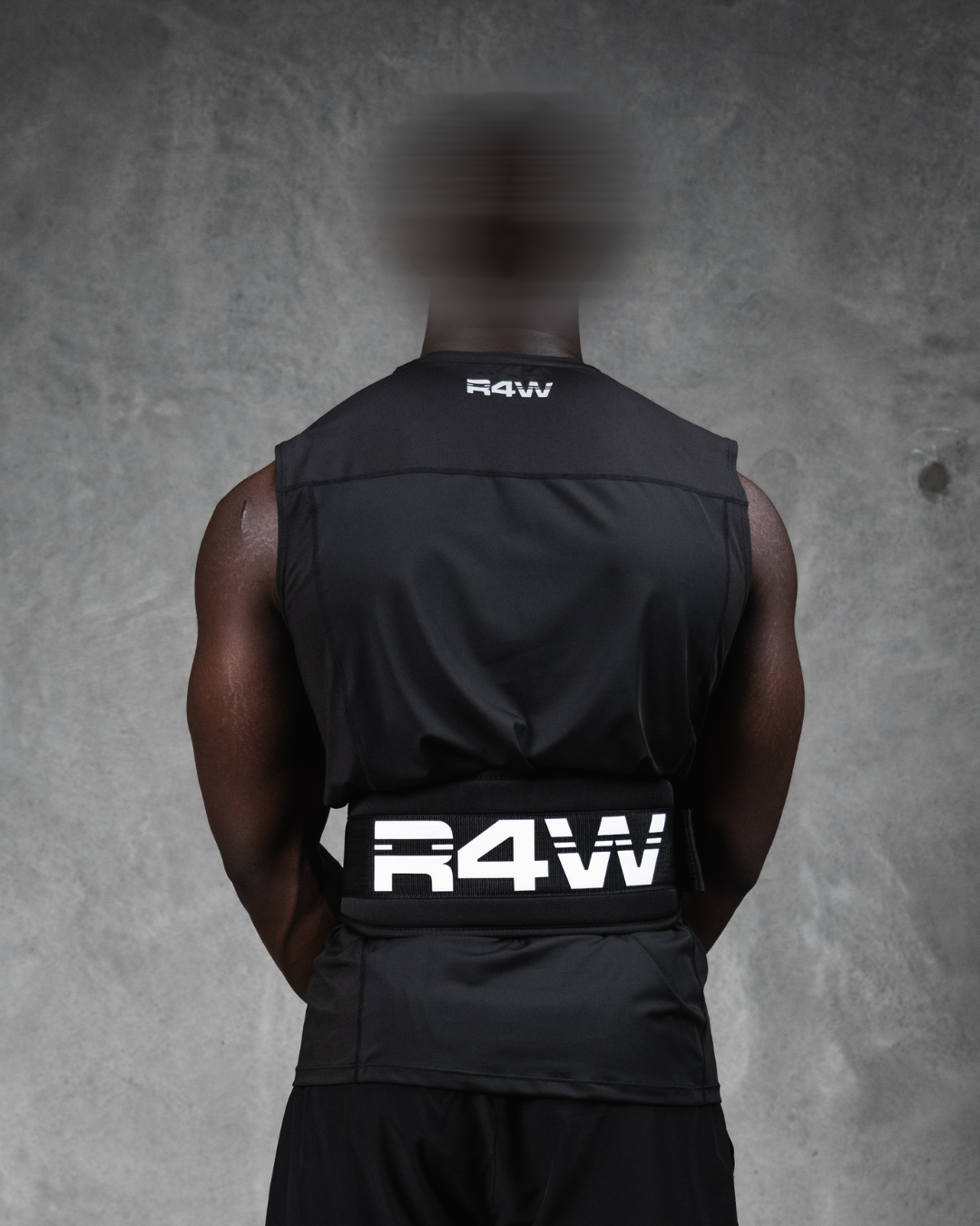 R4W WEIGHTLIFTING BELT BLACK