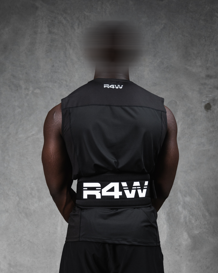 R4W WEIGHTLIFTING BELT BLACK