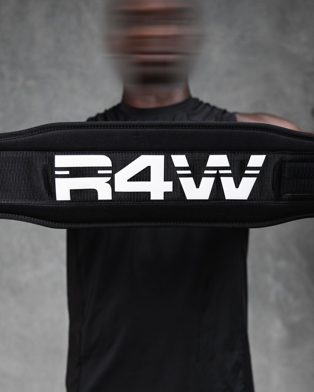R4W WEIGHTLIFTING BELT BLACK