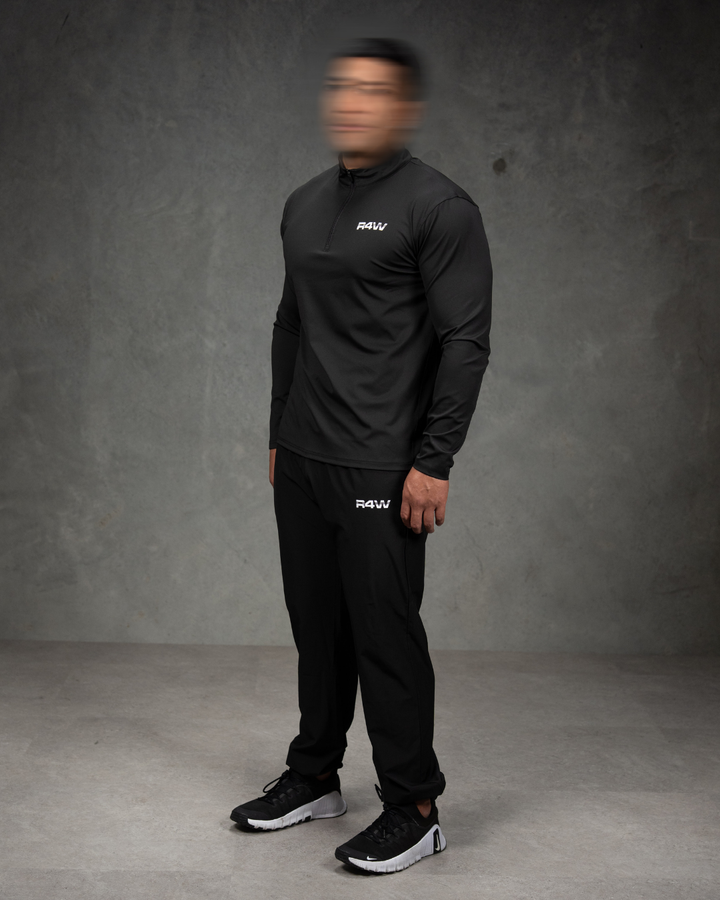 R4W ACTIVE QUARTER ZIP BLACK