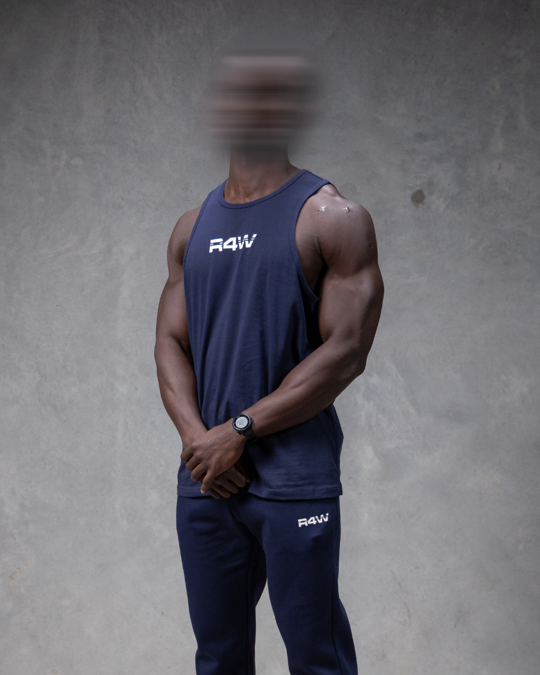 R4W SINGLET NAVY BLUE