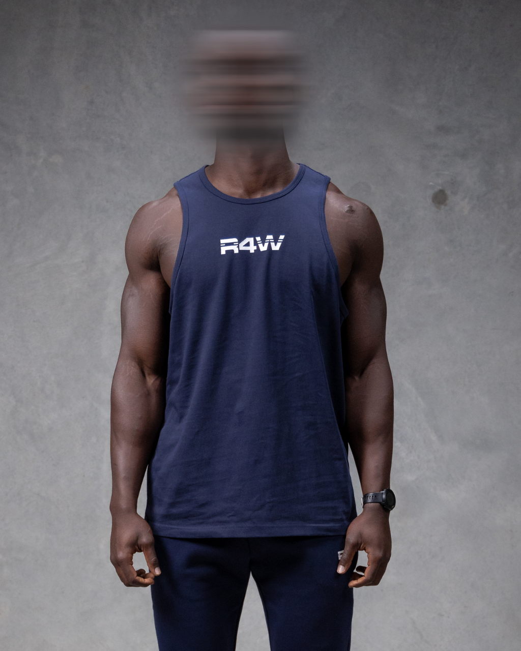 R4W SINGLET NAVY BLUE